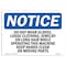 Signmission OSHA Sign, Do Not Wear Gloves Loose Clothing Jewelry, 10in X 7in Decal, 10" W, 7" H, Landscape OS-NS-D-710-L-11410 - alternate 1